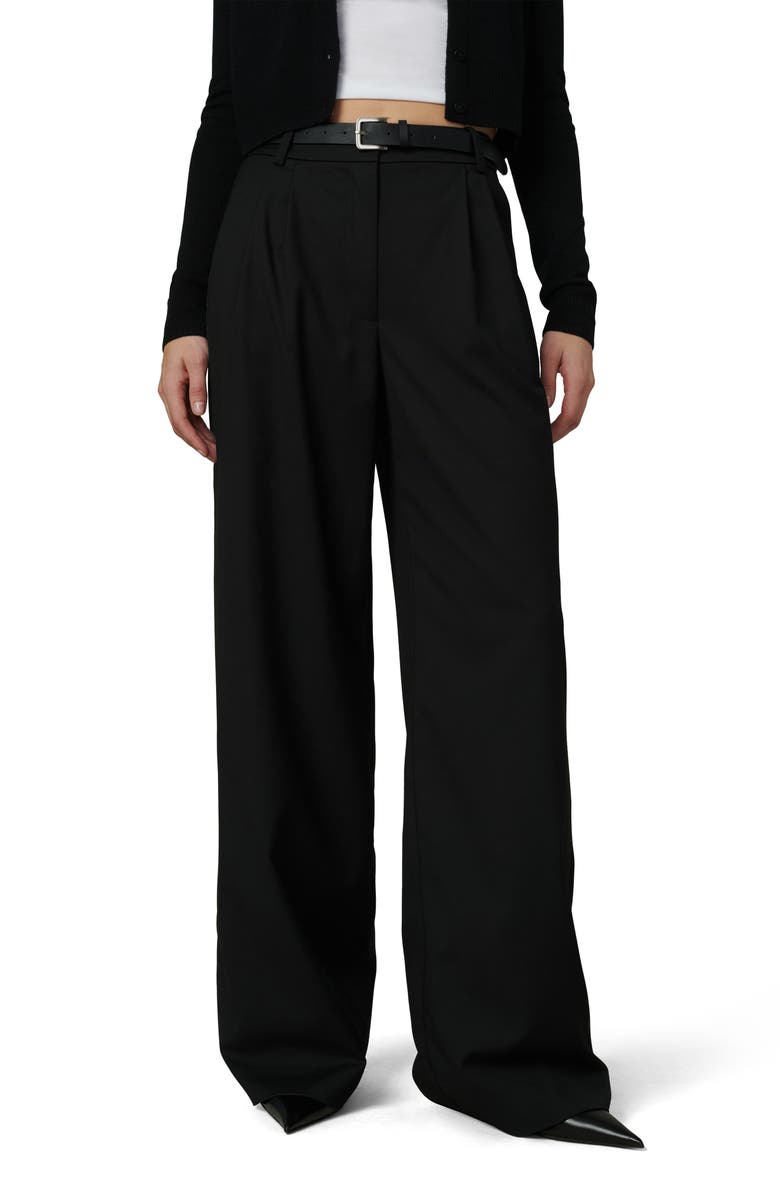 Joe's The Dani Pleated Wide Leg Pants, Main, color, Black