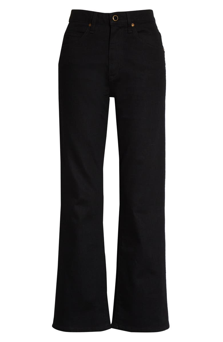 Khaite Vivian High Waist Crop Flare Jeans, Alternate, color, 