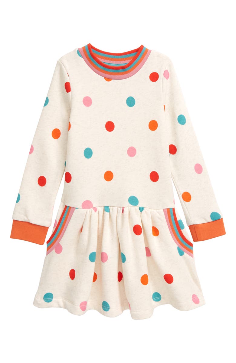 Mini Boden Kids' Print Sweatshirt Dress, Main, color,