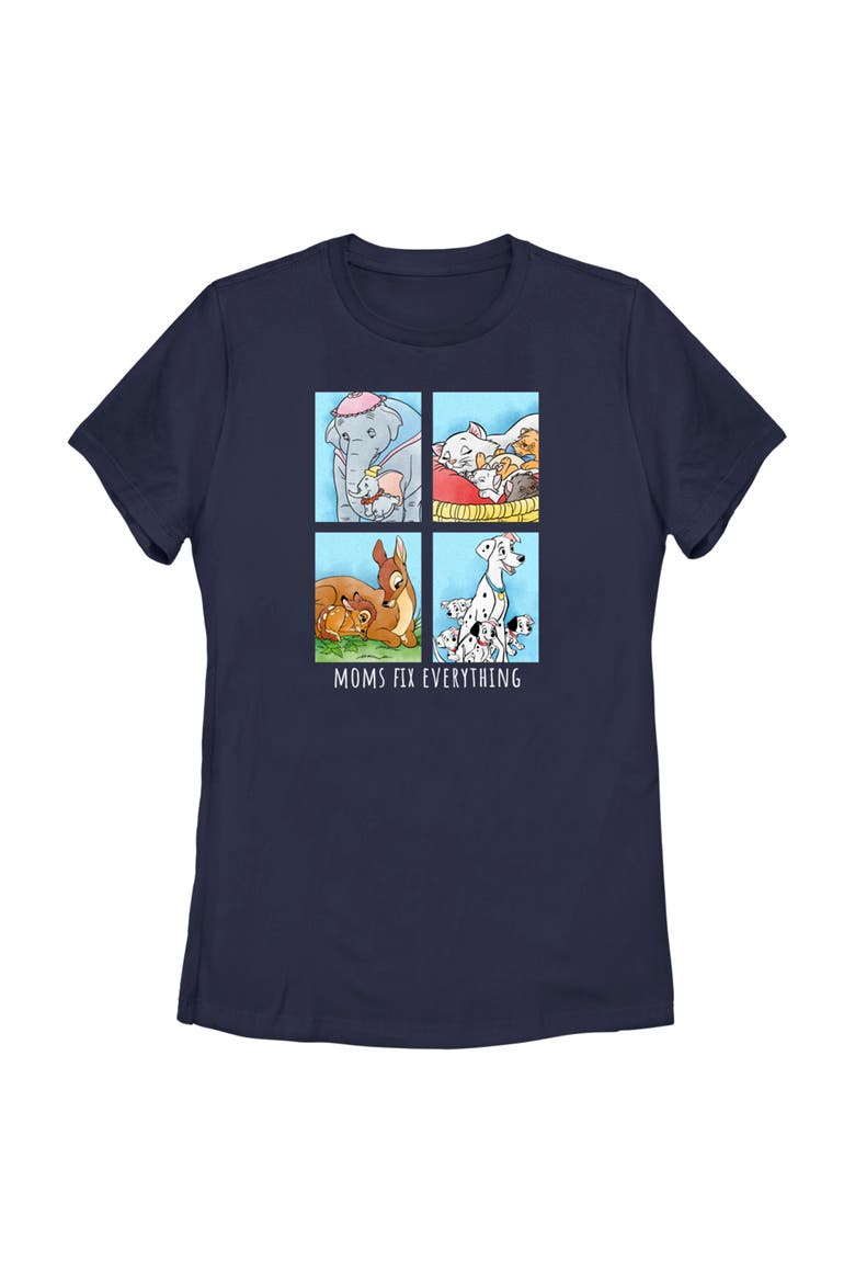 Women's Disney Moms Fix Everything  Graphic T-Shirt, Main, color, Navy Blue
