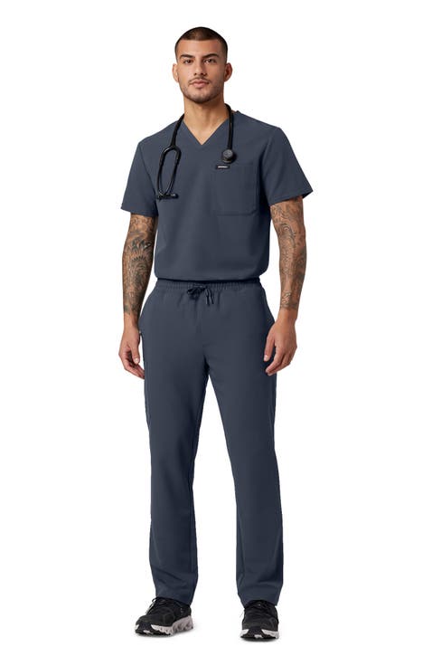 Holmes Men's 1-Pocket Classic V-Neck Scrub Top