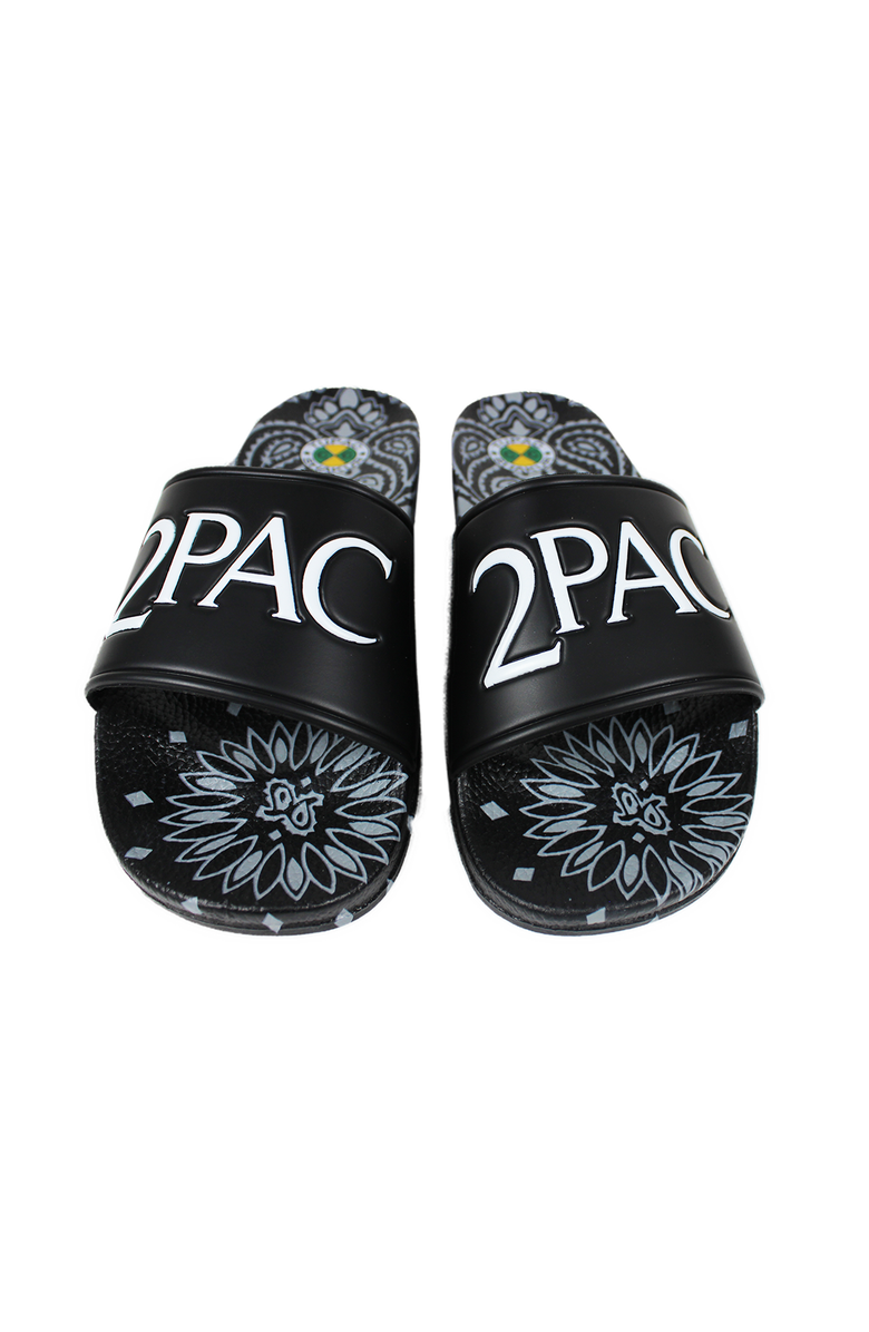 Cross Colours 2Pac Paisley Slides, Main, color, Black