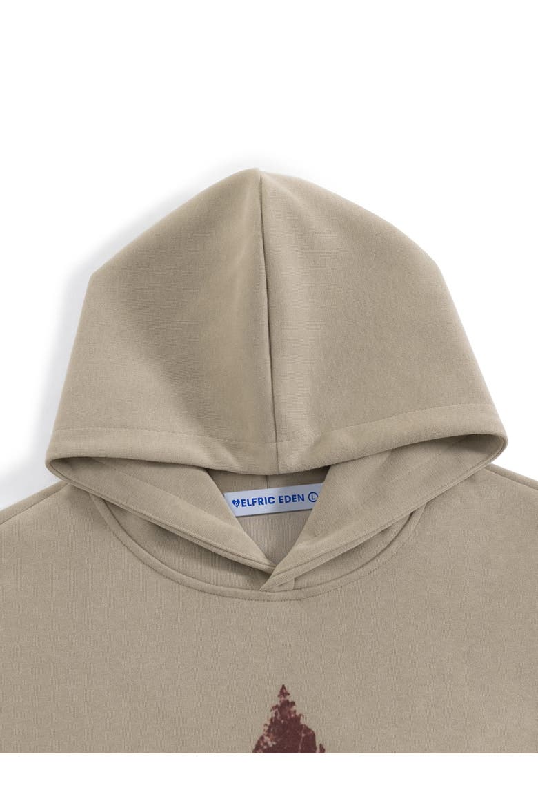 Dachshund Graphic Hoodie, Alternate, color, Khaki