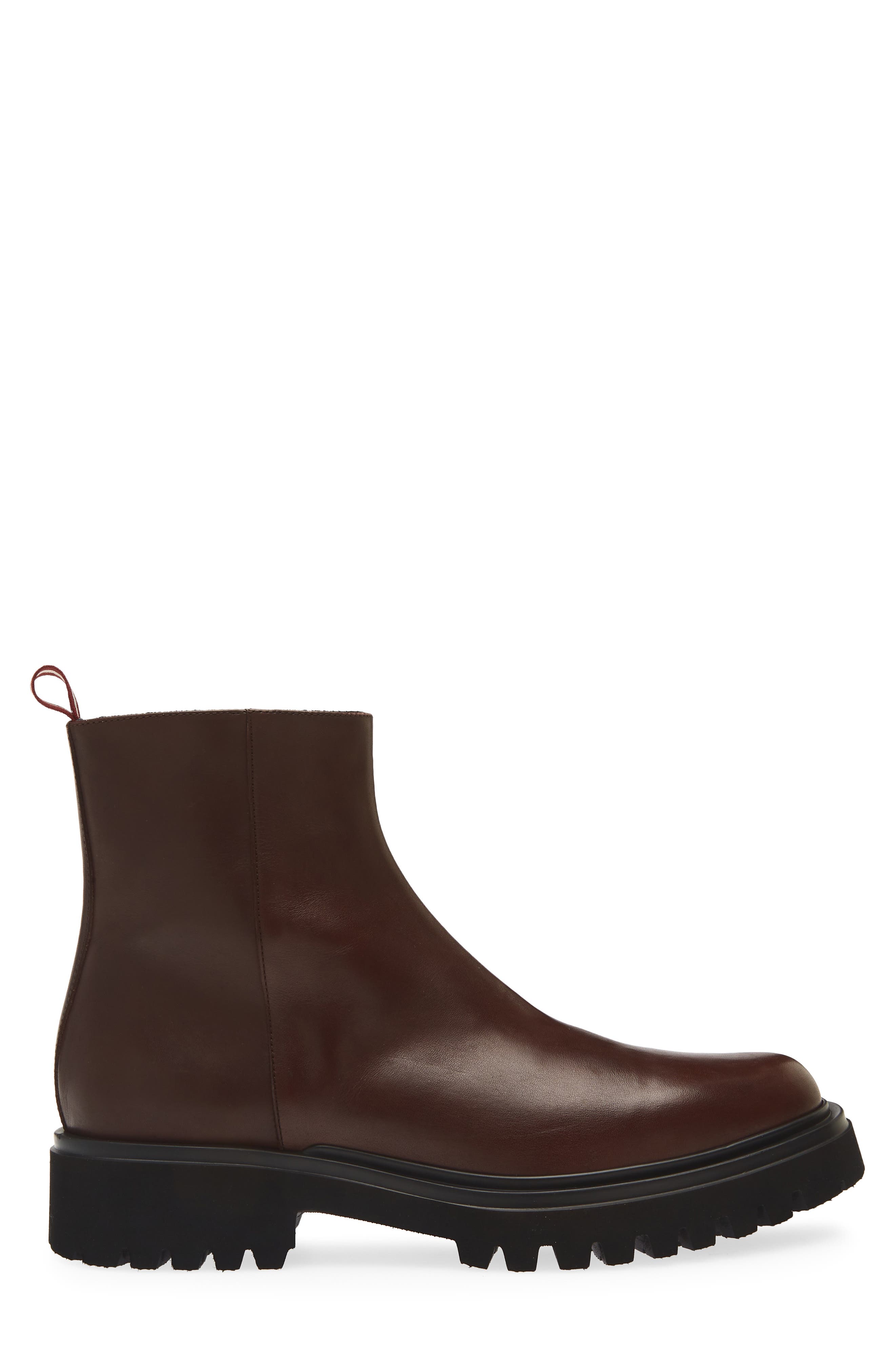 Bally Odran Leather Boot, Alternate, color, Marrone