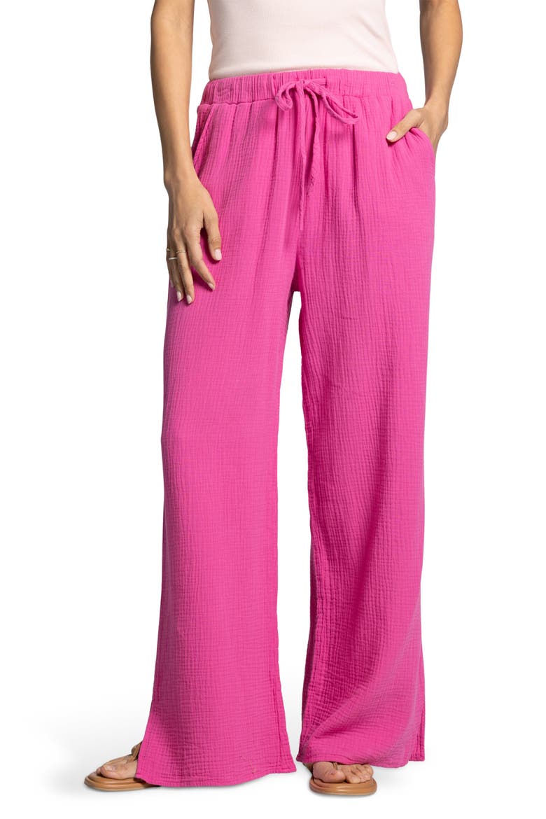 Verna Wide Leg Pants, Main, color, SOFT FUCHSIA