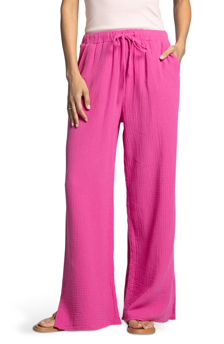 Thread & Supply Verna Wide Leg Pants, Main, color, Soft Fuchsia