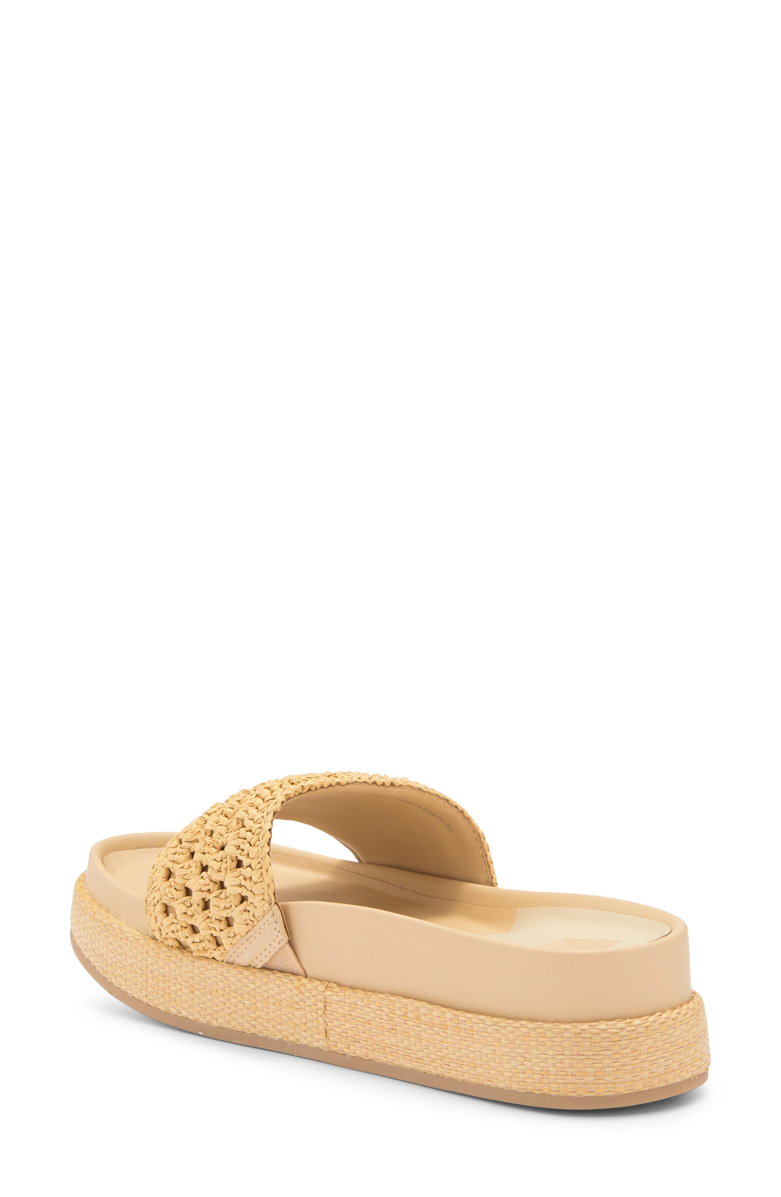 Dolce Vita Sidona Slide Sandal, Alternate, color, Light Natural Raffia