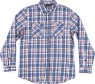 BURNSIDE Plaid Flannel Button-Up Shirt