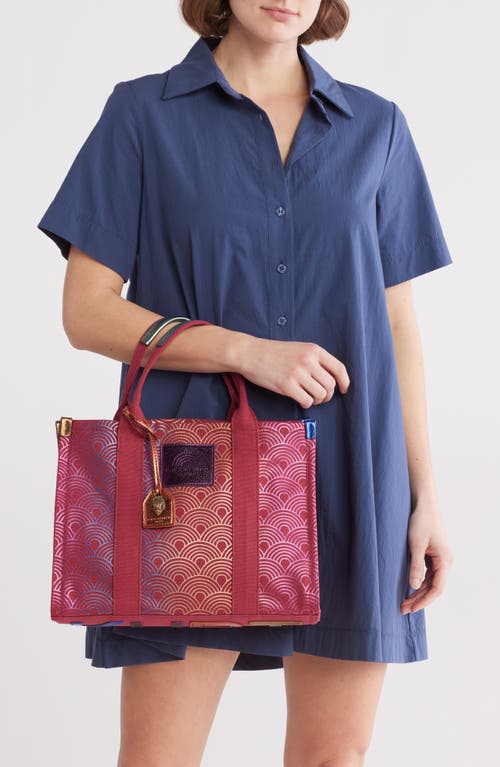 Kurt Geiger London Southbank Tote In Red Comb