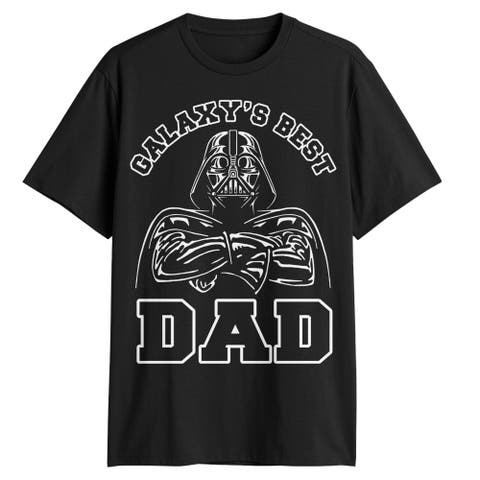 Men's Star Wars A New Hope Galaxy's Best Dad Vader  Graphic T-Shirt