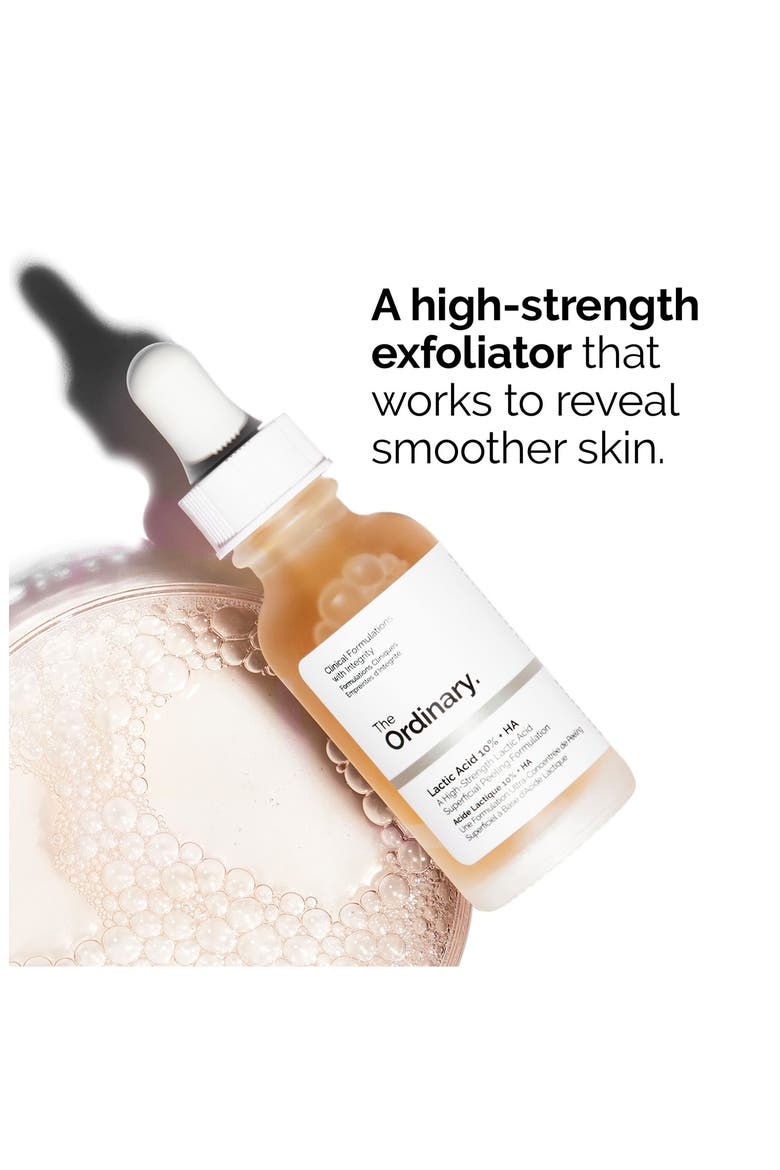 Lactic Acid 10% + HA 2% High-Strength Exfoliating Serum for Uneven Texture, Alternate, color, NO COLOR