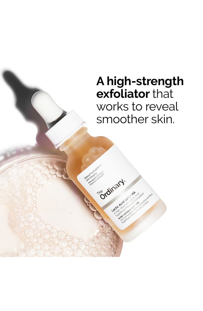 The Ordinary Lactic Acid 10% + HA 2% High-Strength Exfoliating Serum for Uneven Texture, Alternate, color,