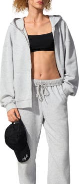 Lilysilk SILKERRY Oversized Seamflow Verge Full-Length Front Zip Hoodie
