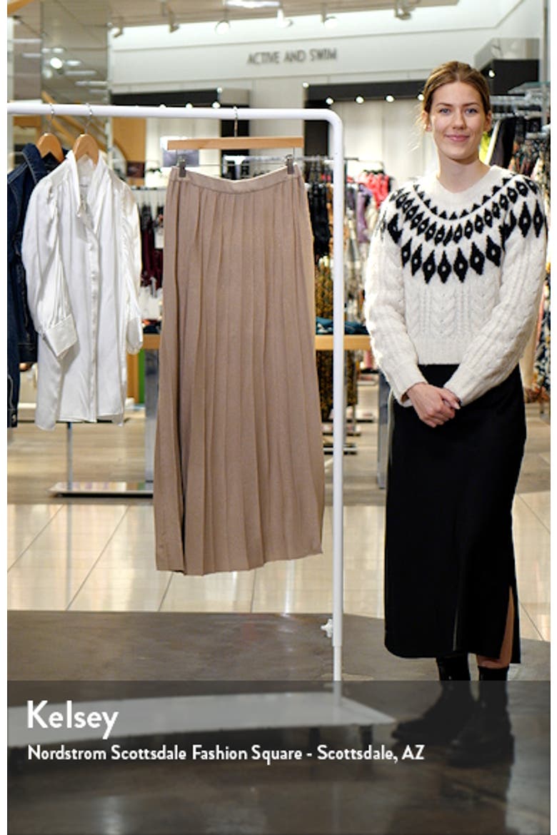 Pleated Pull-On Skirt video