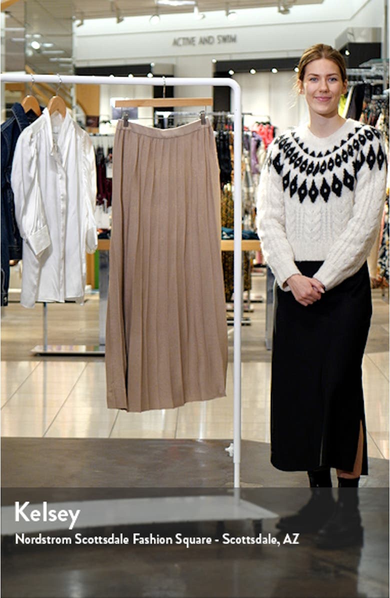 Pleated Pull-On Skirt, sales video thumbnail