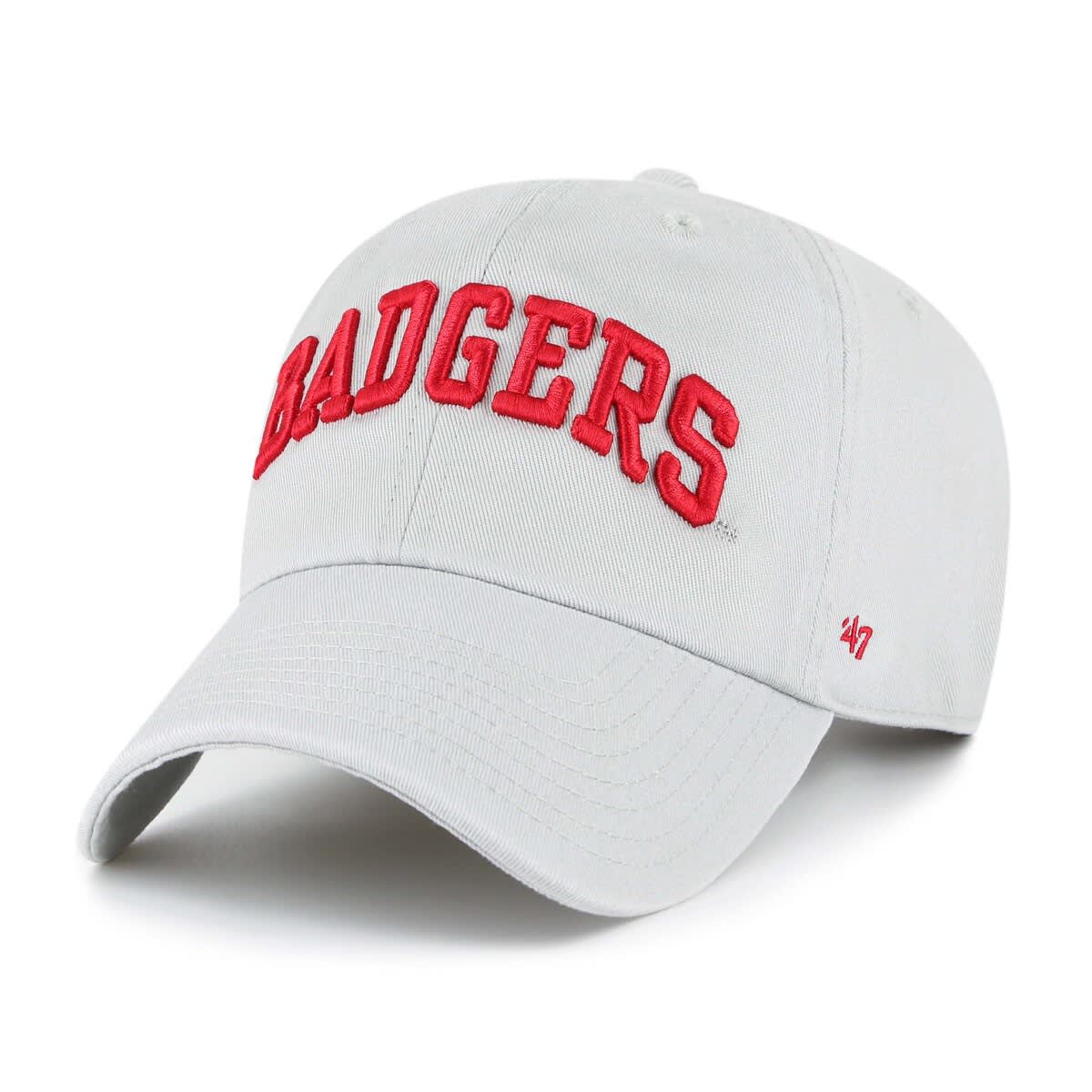 '47 Men's '47 Gray Wisconsin Badgers Vault Clean Up Adjustable Hat (Men ...