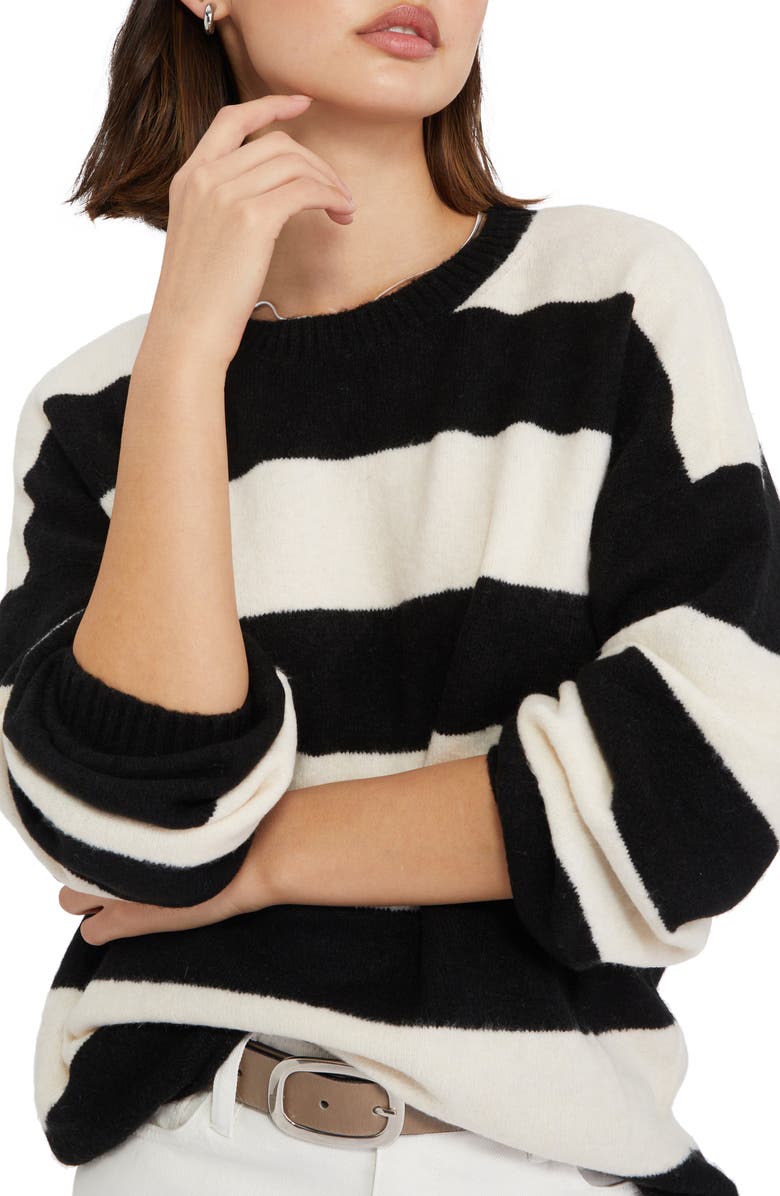 Sanctuary Eye On You Stripe Sweater, Alternate, color,