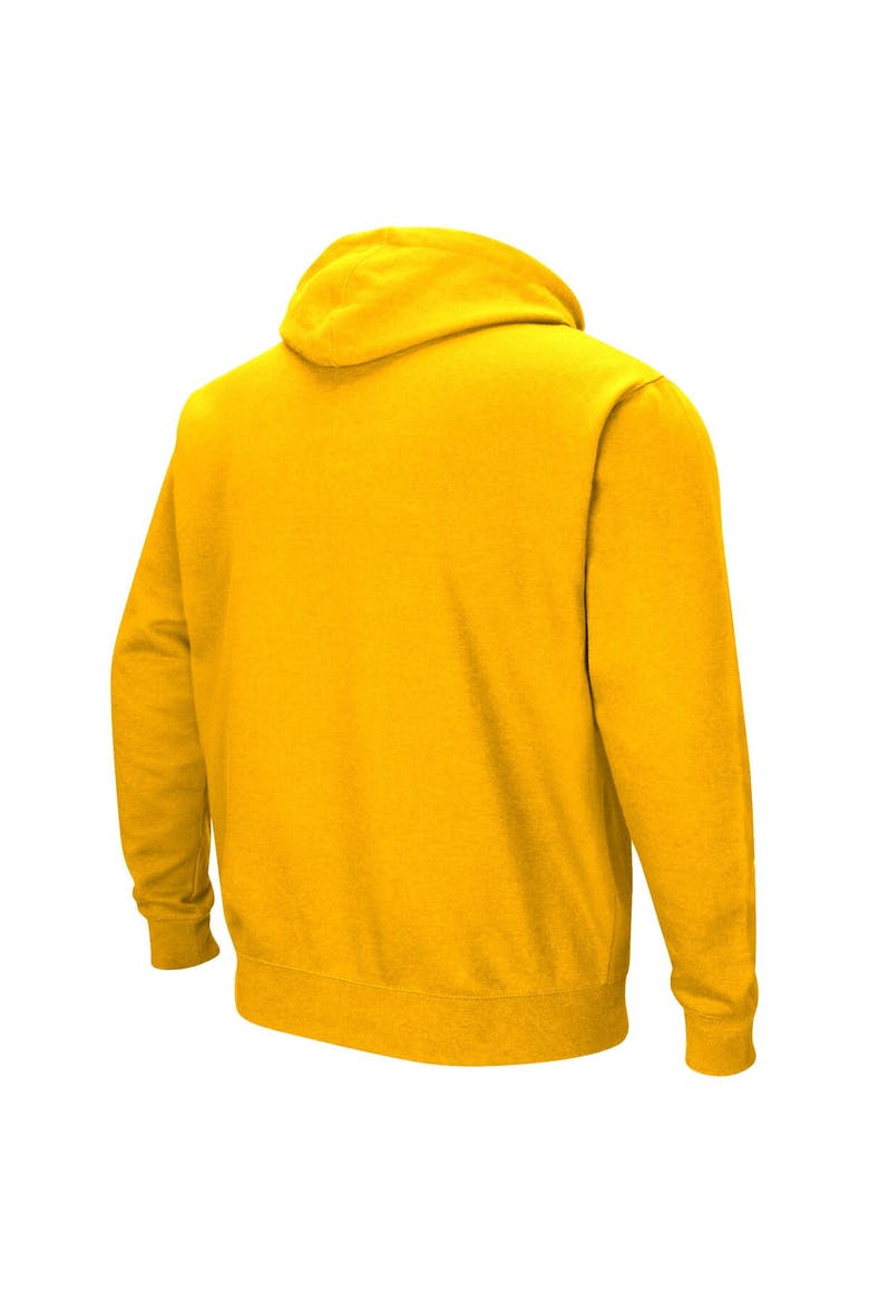 Men's Colosseum Gold West Virginia Mountaineers Sunrise Pullover Hoodie, Alternate, color, Gold