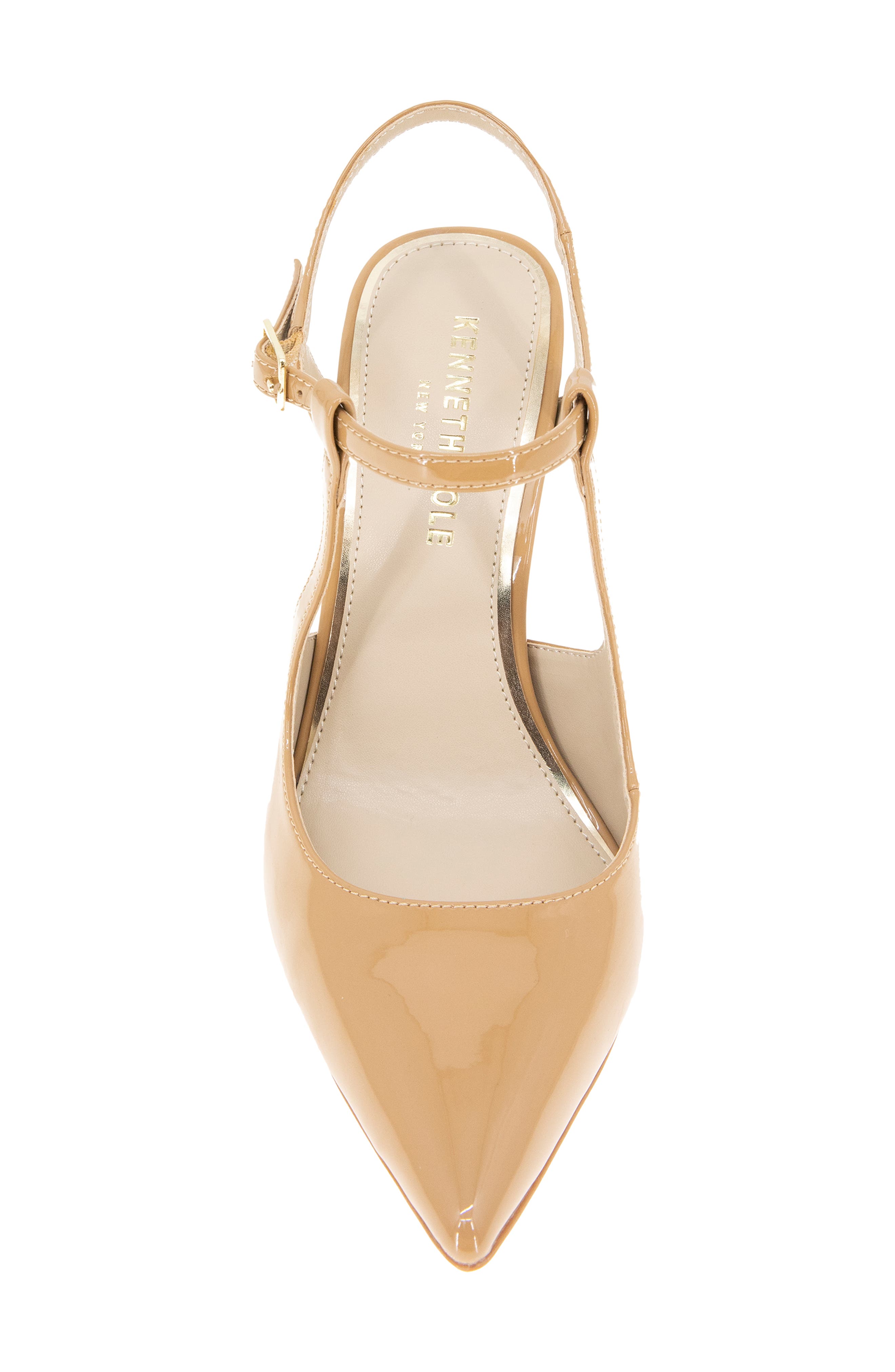 Kenneth Cole Romi Slingback Pump, Alternate, color, Camel Patent