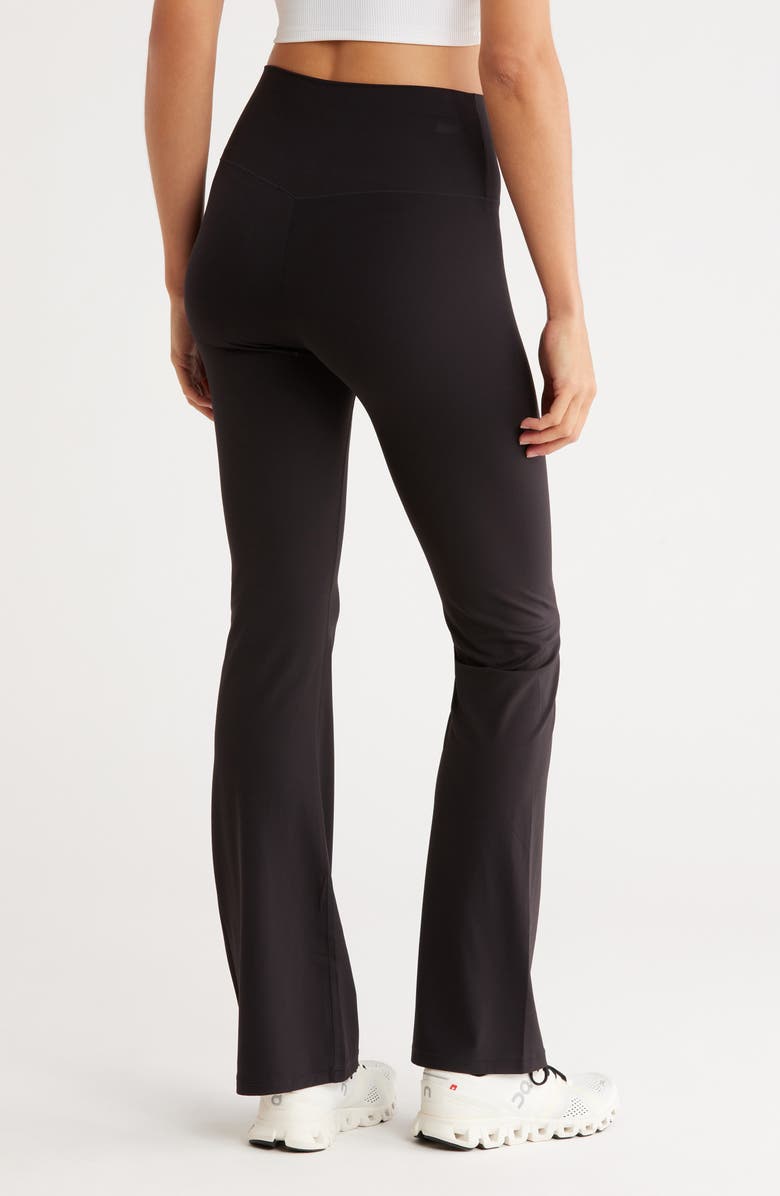 Z by Zella Serenity High Waist Flare Leggings, Alternate, color, Black