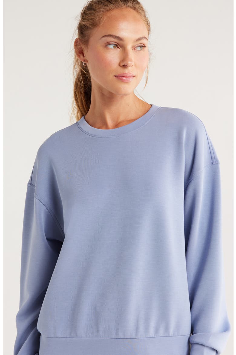 Soft Luxe Boxy Crew Sweatshirt, Alternate, color, BLUE TEMPEST
