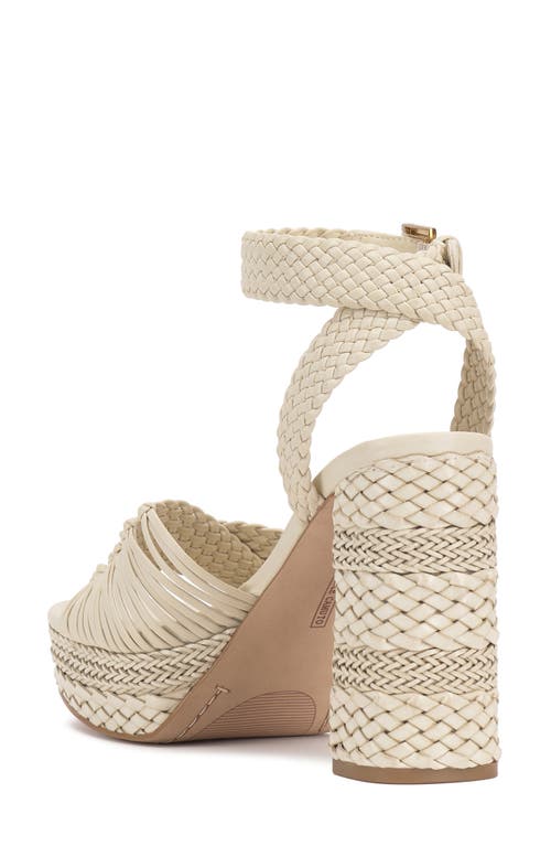Vince Camuto Pessa Ankle Strap Platform Sandal In Panna Creme