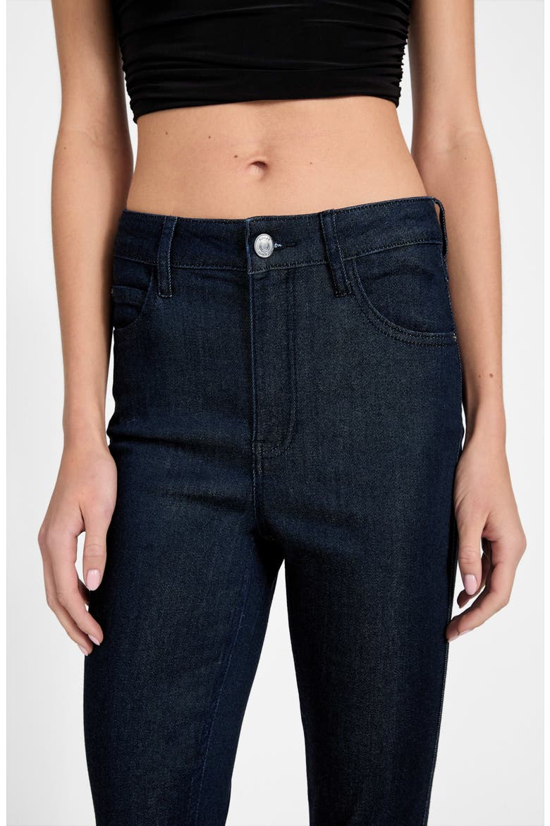 1981 High Waist Skinny Jeans, Alternate, color, RISW-BROWN