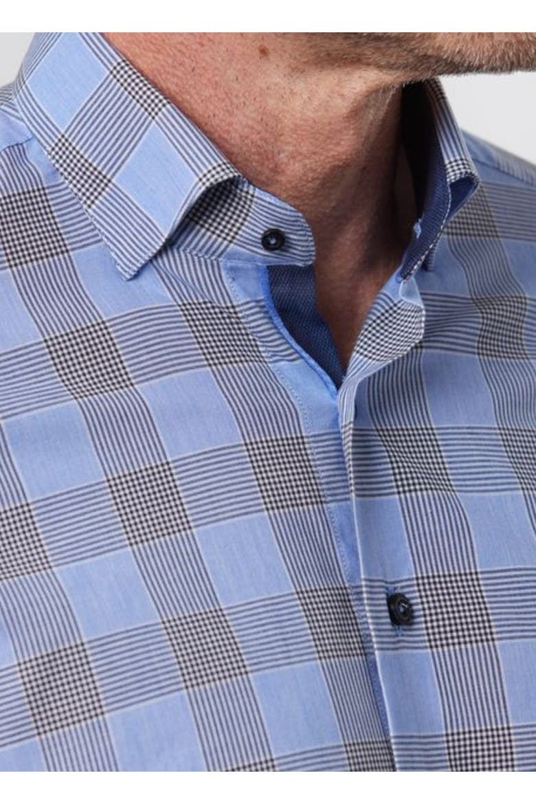 Sharkfin Tailored Fit Button Down Shirt, Alternate, color, Blue
