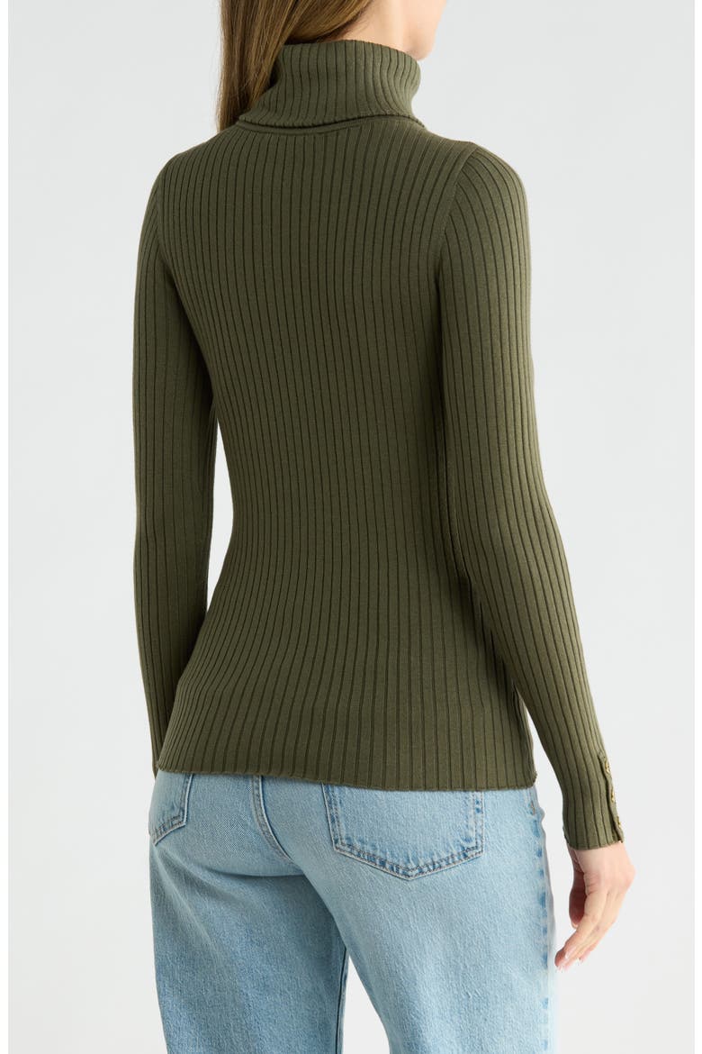 Arlette Turtleneck Sweater, Alternate, color, OLIVE GREEN