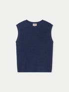 Gobi Cashmere Ajour Knit Crewneck Cashmere Vest