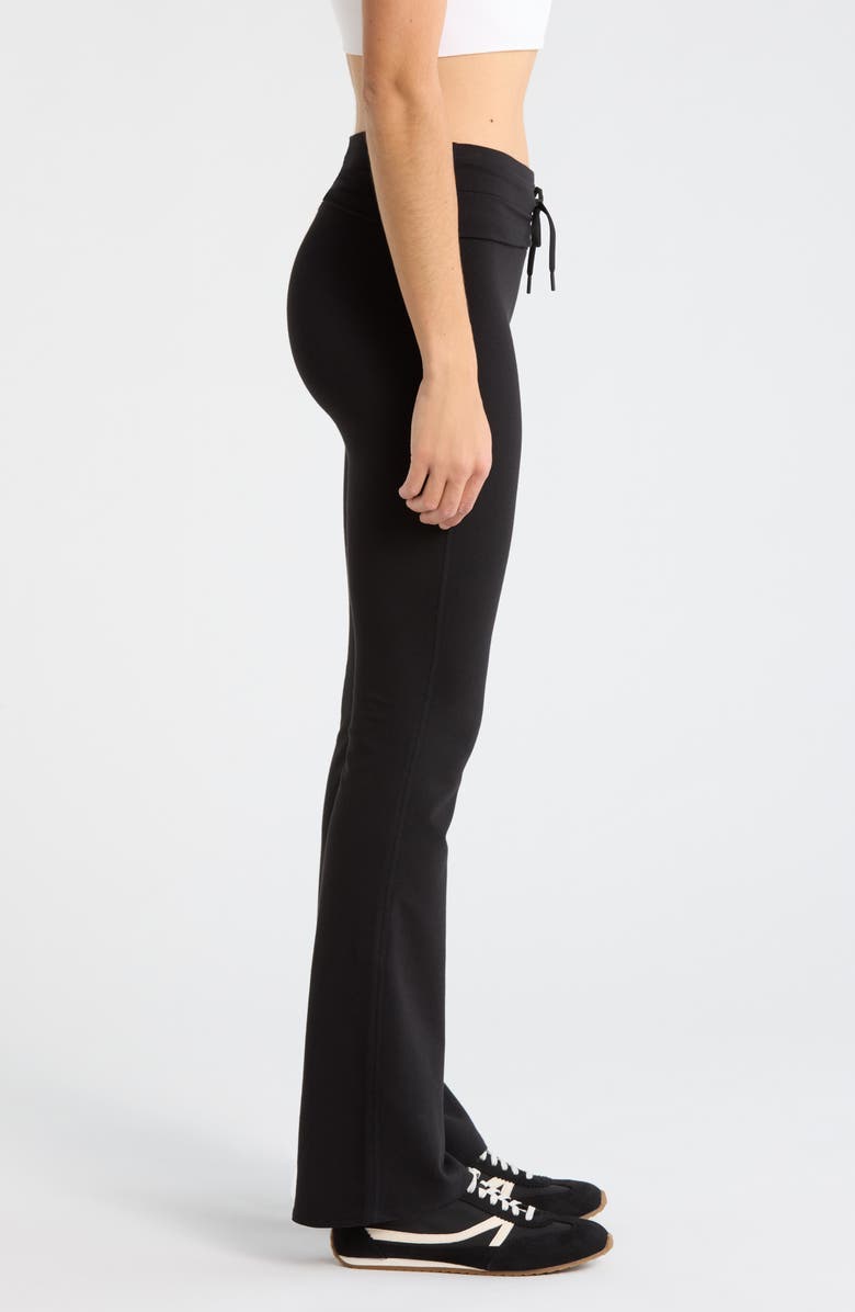 Zella Weekend French Terry Pants, Alternate, color, Black