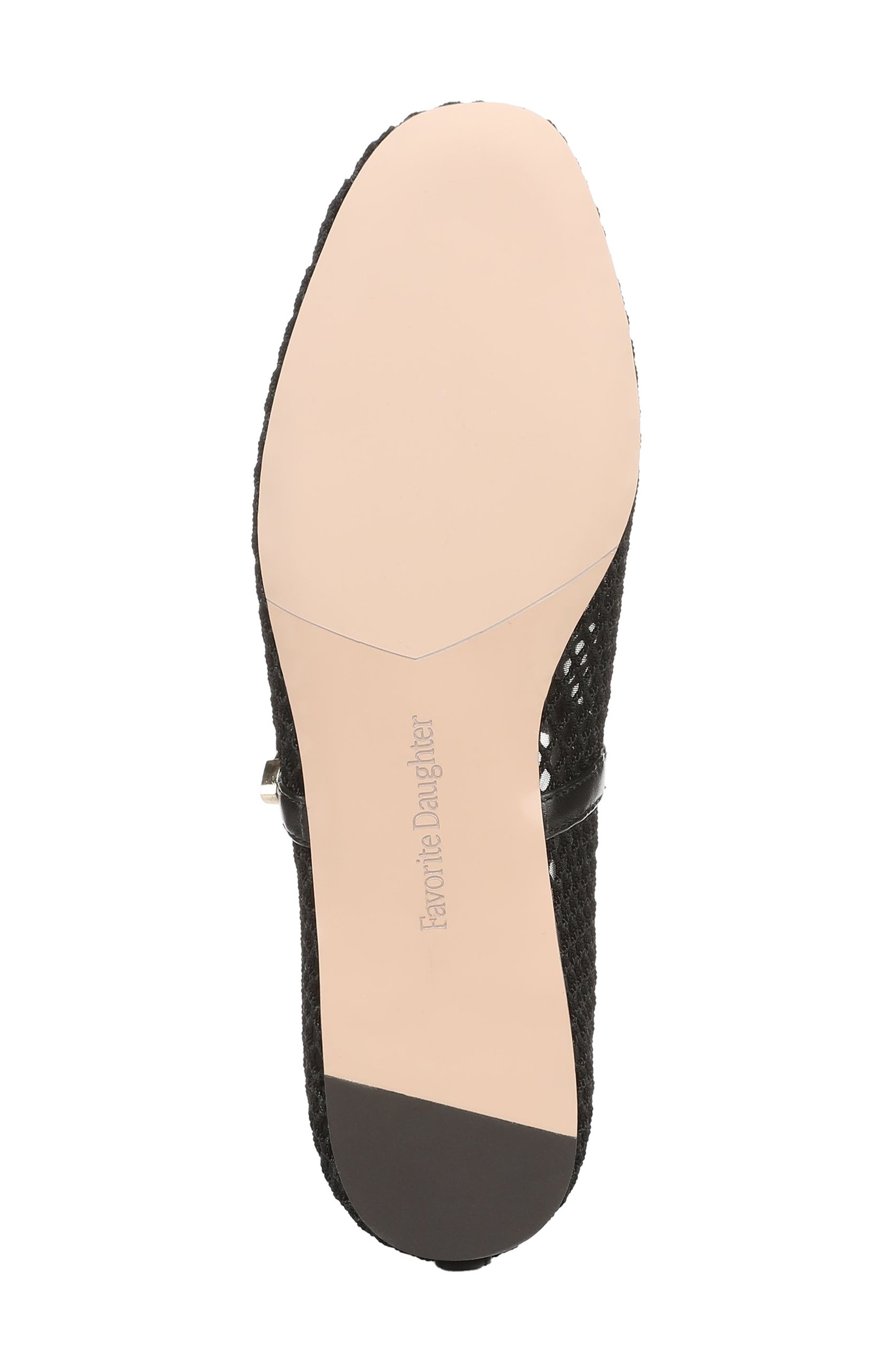 Favorite Daughter Margot Mesh Mary Jane Flat, Alternate, color, Black