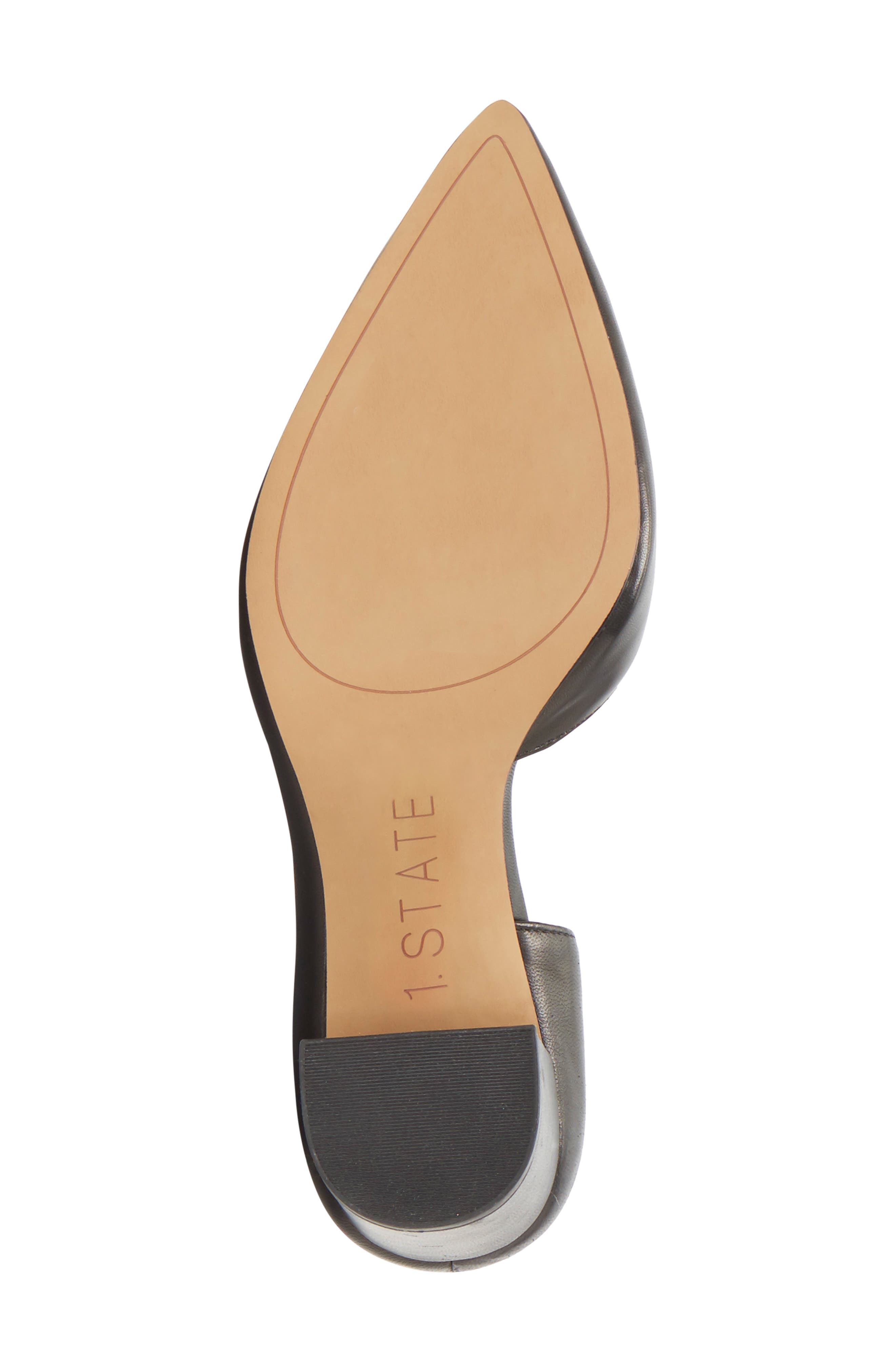 Sisteen Half d'Orsay Pump, Alternate, color, BLACK LEATHER