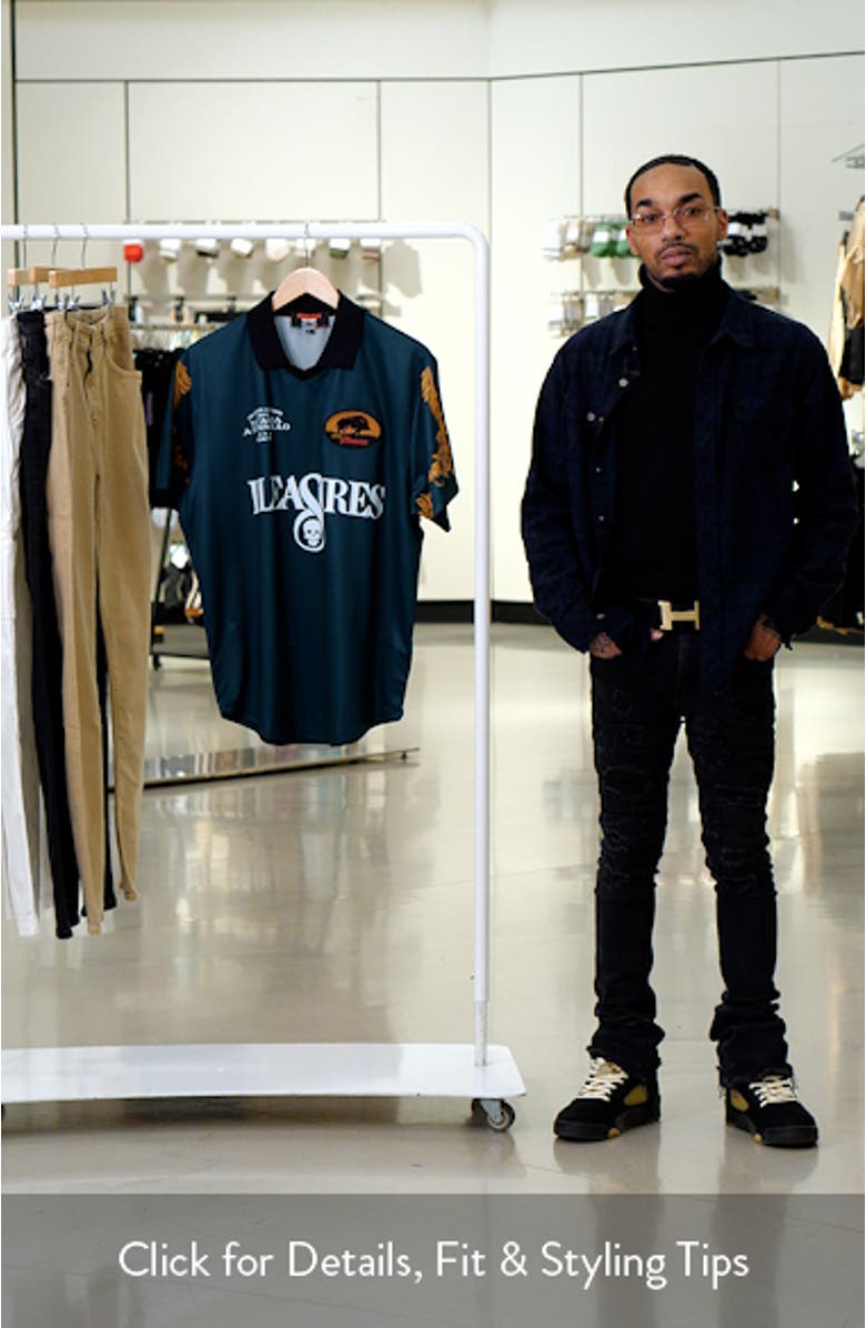 Carlo Johnny Collar Mesh Soccer Jersey, sales video thumbnail