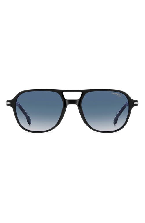 Carrera Eyewear Ca 392/s 54mm Square Sunglasses In Black Blue/blue Sf