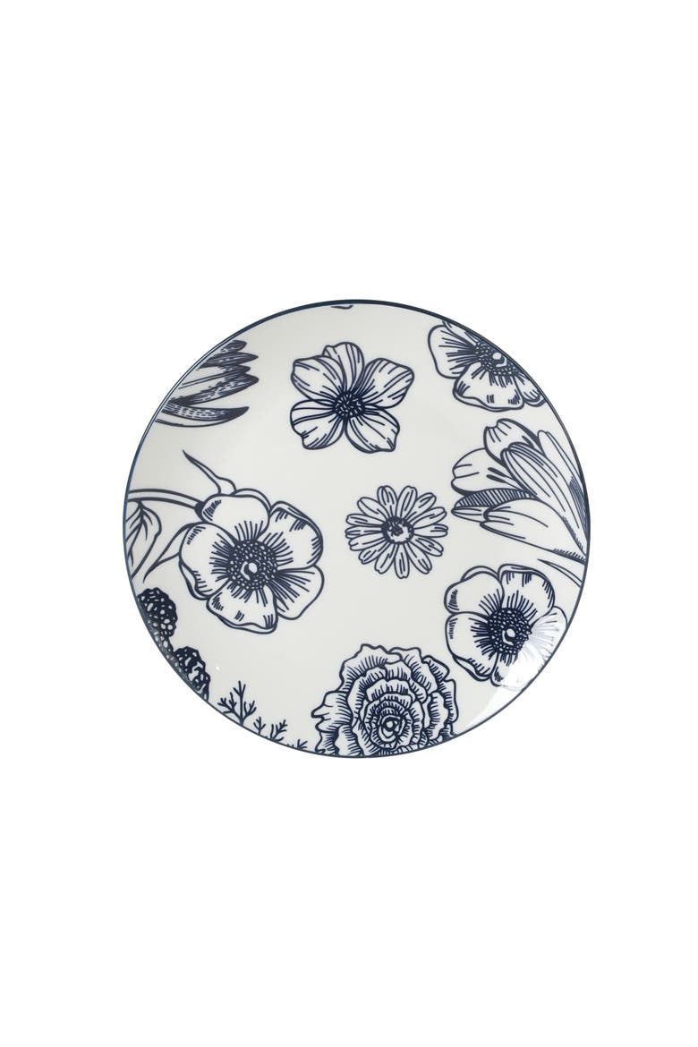 Westerly Court Stoneware Dinnerware Set, Alternate, color, Blue/W