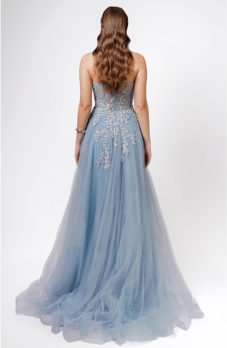 Bariano Emmy Strapless Ball Gown, Alternate, color, 