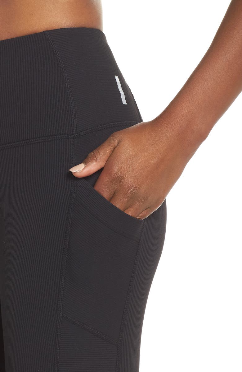 Zella Divine High Waist Rib Leggings, Alternate, color,