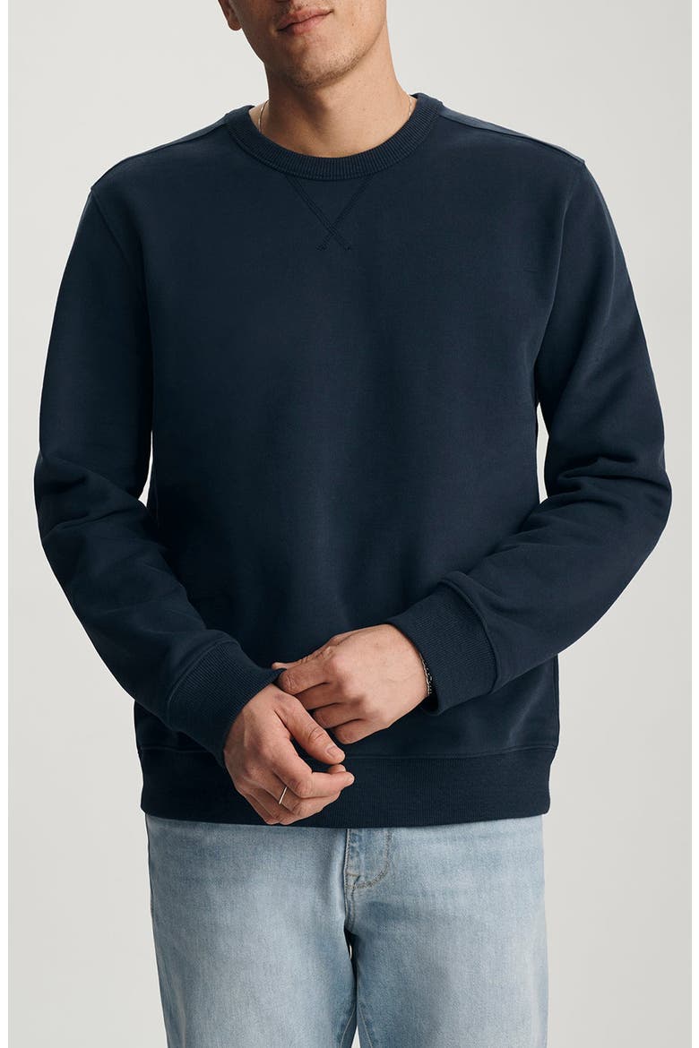 Crewneck Cotton Sweatshirt, Main, color, TOTAL ECLIPSE