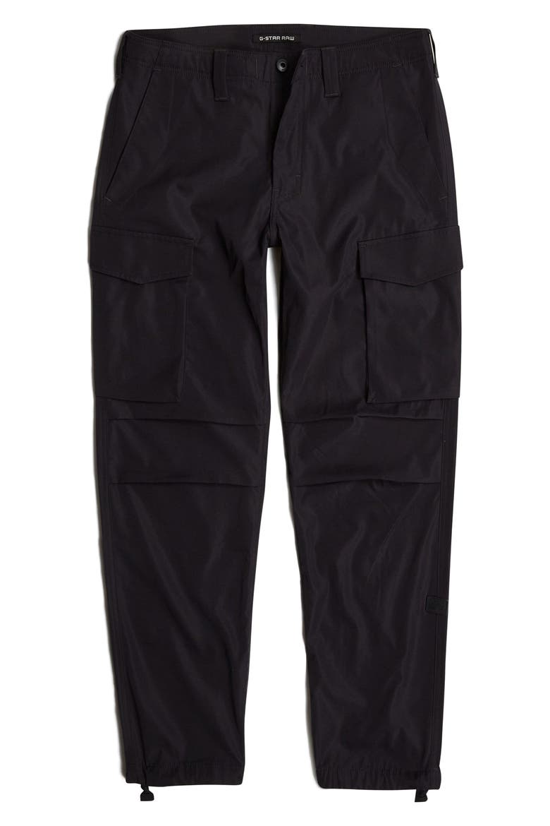 Core Regular Stretch Cotton Cargo Pants, Alternate, color, DARK BLACK