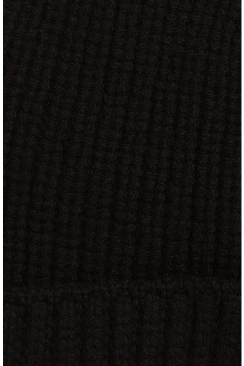 Logo Virgin Wool & Cashmere Beanie, Alternate, color, 999 BLACK