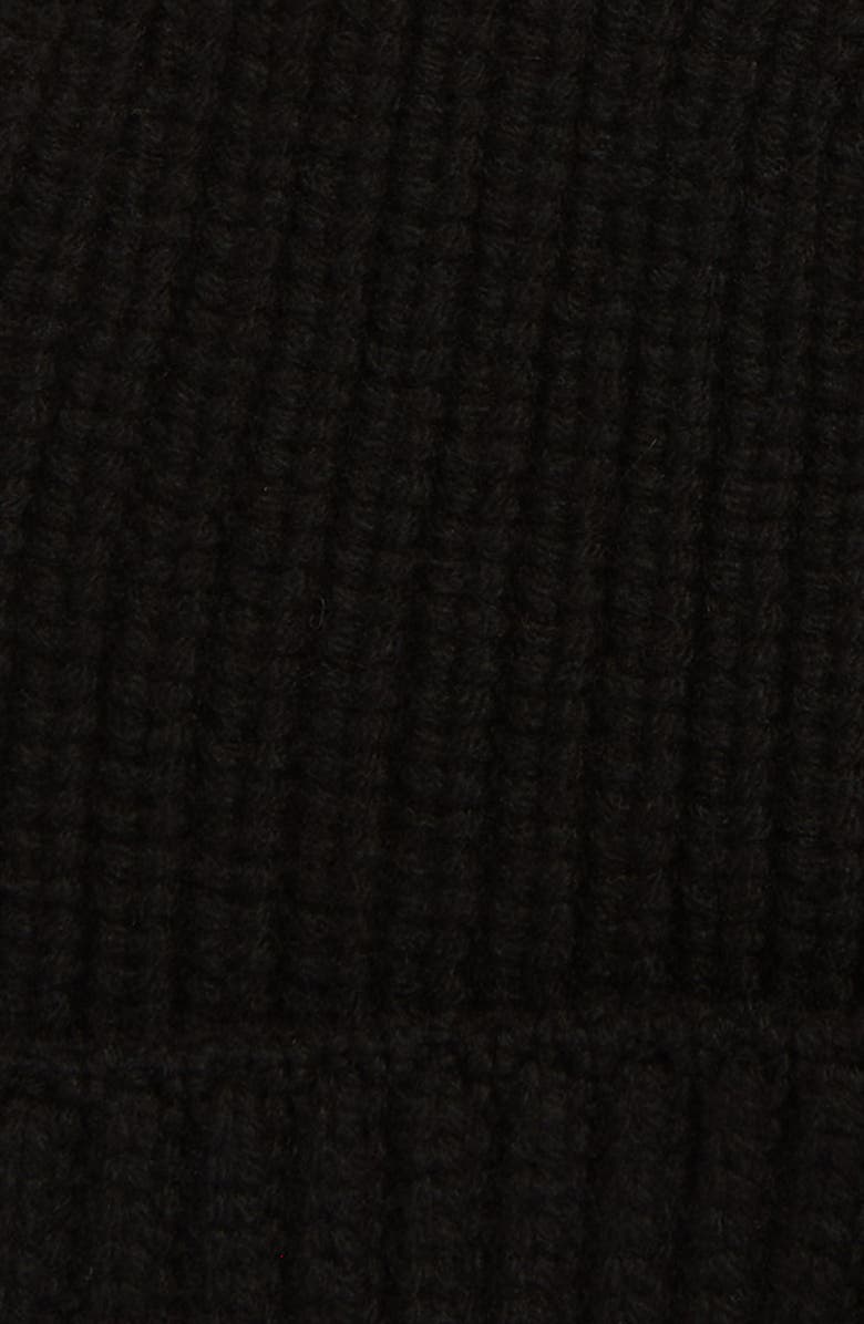 Moncler Logo Virgin Wool & Cashmere Beanie, Alternate, color, 