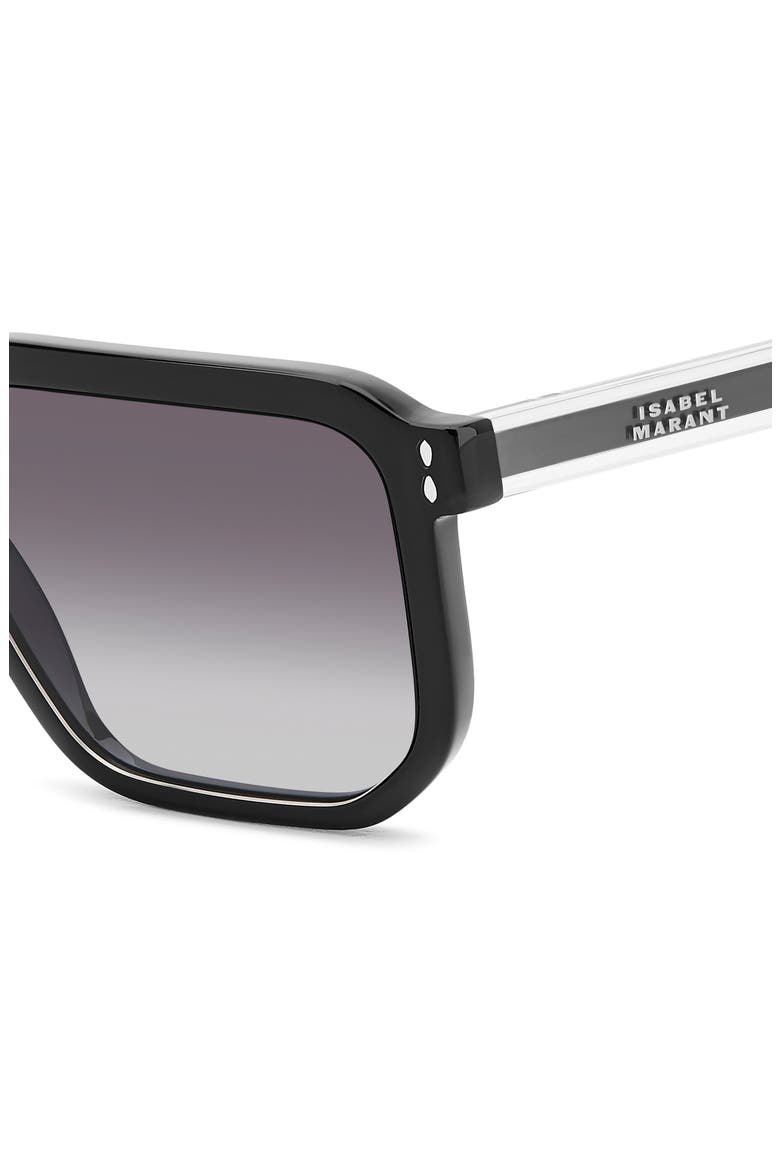 55mm Square Sunglasses, Alternate, color, BLACK