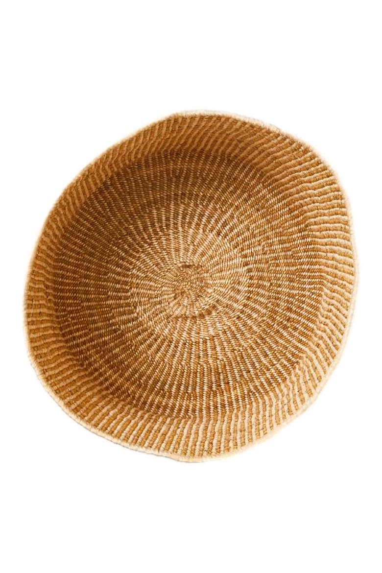 Banana Leaf Floor Basket in Mixed Natural, Alternate, color, Natural