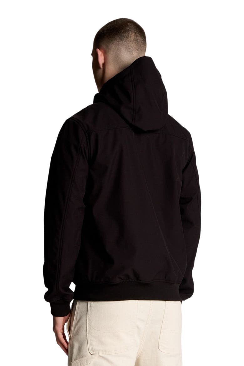Mesh Back Long Sleeve Softshell Jacket, Alternate, color, Jet Black