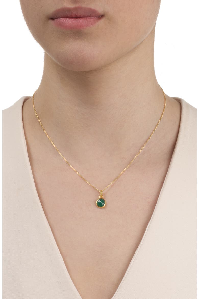 MV Siren™ Bezel Stone Pendant, Alternate, color, YELLOW GOLD