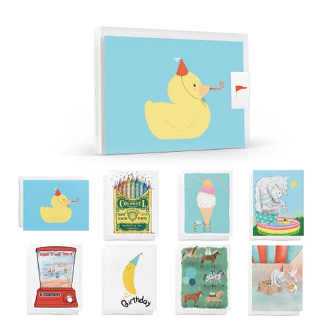 Kids Birthday Greeting Card Pack Assorted Set (8 ct.)