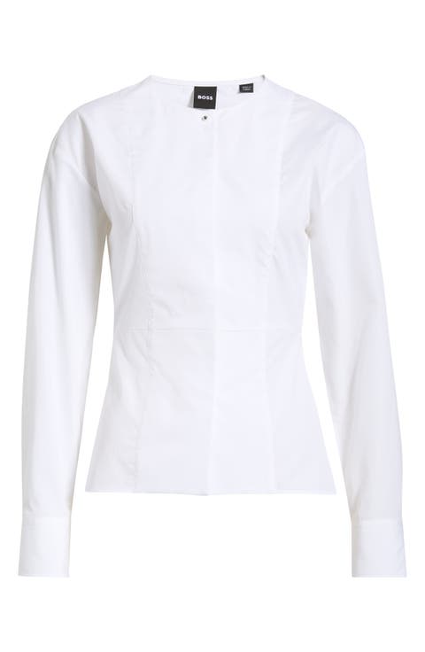 Cotton Peplum Top