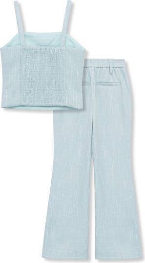 Kids' Novelty Tweed Tank Top & Flare Pants Set