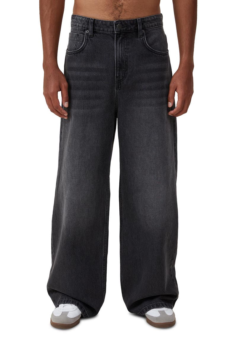 Men's Super Baggy Jean, Main, color, Y2k Washed Black